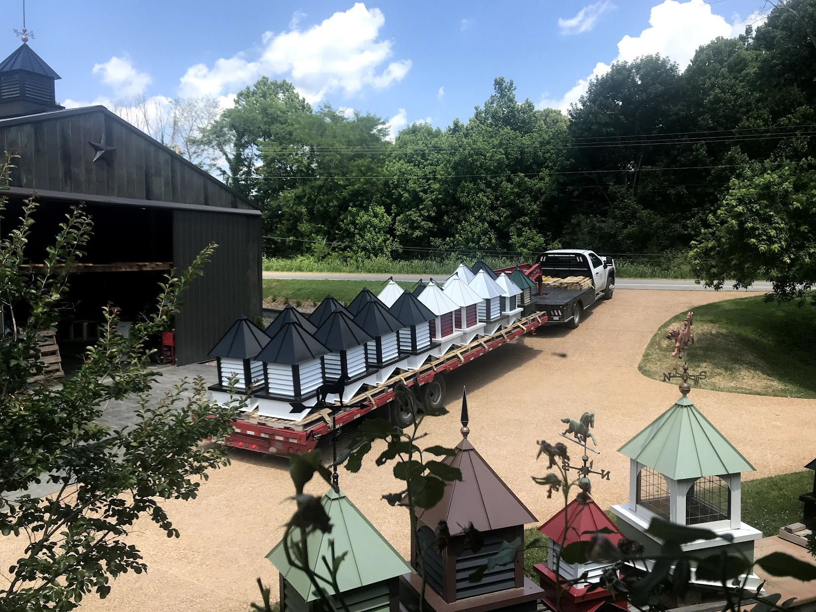Cupola shipment ready for jobsite delivery